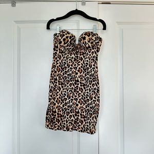 Victoria secret power figure shaping slip animal print 32C